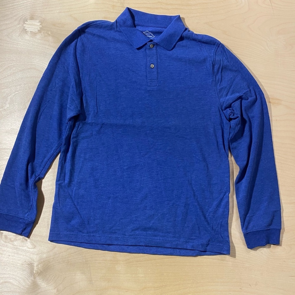St. John's Bay Classic Blue Polo Shirt Medium (QJ)